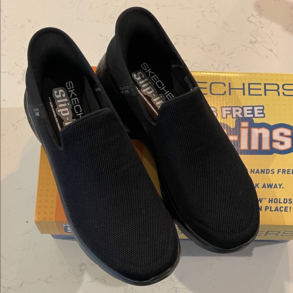 SKECHERS Men’s Black Slip-ins GO WALK Flex - No Hands Size 9 | NIB - Picture 5 of 6